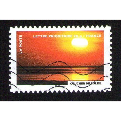 Timbre Oblitéré Used Stamp Fête Du Timbre 2012 Le Timbre Fête Le Feu Le Coucher De Soleil France