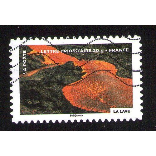 Timbre Oblitéré Used Stamp Fête Du Timbre 2012 Le Timbre Fête Le Feu La Lave France