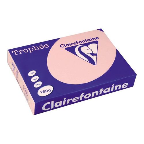 Clairefontaine Trophée - Papier teinté - rose - A4 (210 x 297 mm) - 160 g/m² - 250 feuille(s)