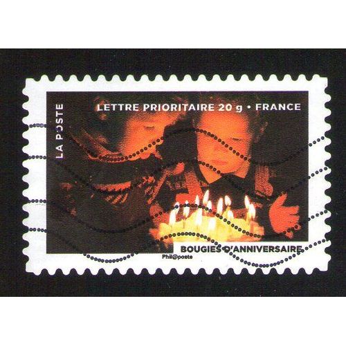Timbre Oblitéré Used Stamp Fête Du Timbre 2012 Le Timbre Fête Le Feu Les Bougies D'anniversaire France