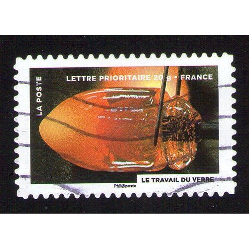 Timbre Oblitéré Used Stamp Fête Du Timbre 2012 Le Timbre Fête Le Feu Le Travail Du Verre France