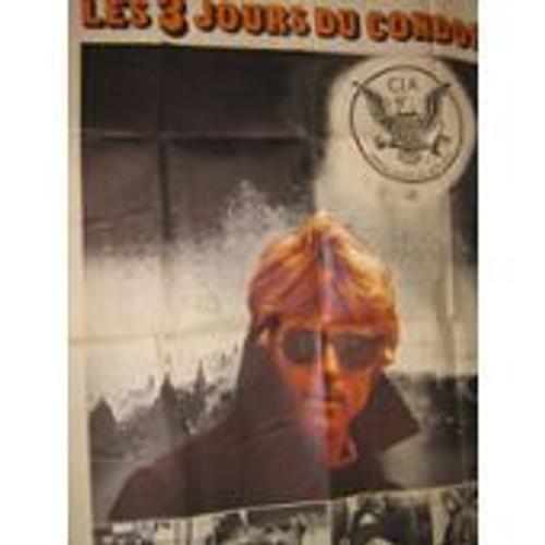 Les 3 Jours Du Condor - Sydney Pollack - Robert Redford - Affiche De Cinéma Pliée 120x160 Cm