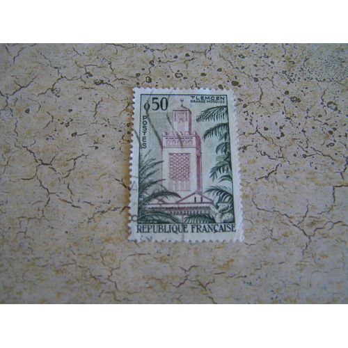 Timbre Oblitéré Tlemcen - Rf 0,50c - 1960