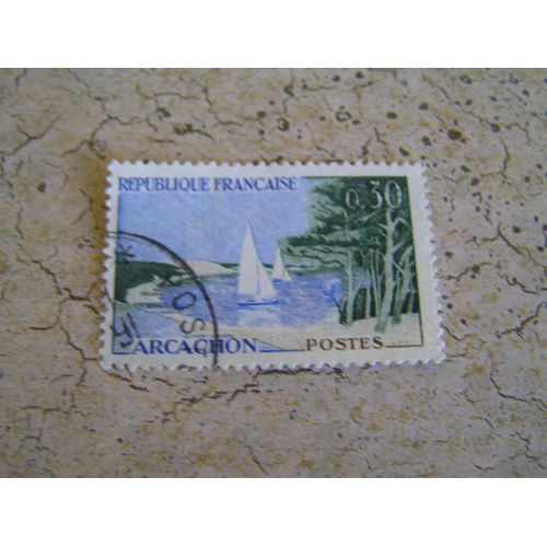 Timbre Oblitéré Arcachon - 1961 -