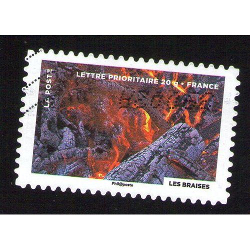 Oblitération Numérique Et Vagues Used Stamp Fête Du Timbre 2012 Le Timbre Fête Le Feu Les Braises France