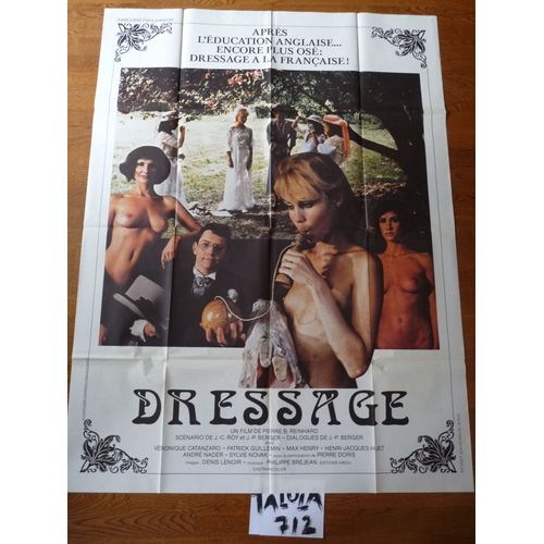 Dressage De Pierre B.Reinhard - Affiche Originale De Cinéma 120 X 160 Cm