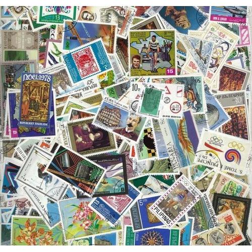 Lot De 1000 Timbres Du Monde Entier Sans Aucun Double