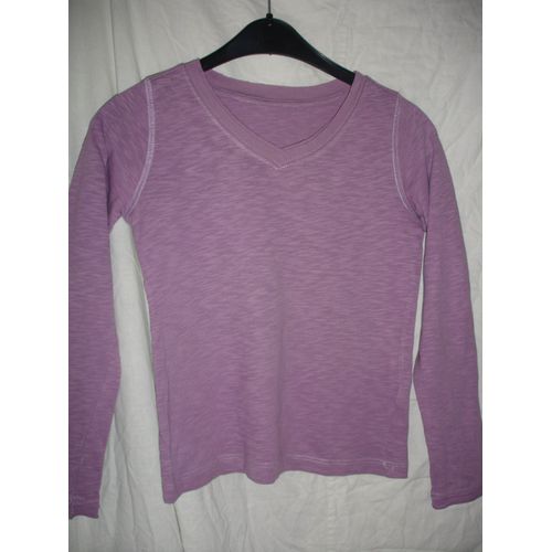 T-Shirt Violet Manches Longues Taille 34