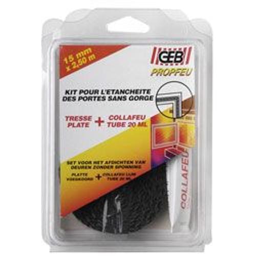 GEB TRESSE FIBRE VERRE PLATE 10MM X2.5MKIT