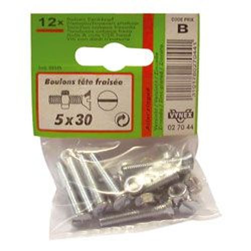 VYNEX BOULONS TF ACIER ZING. 4X40 CP:2