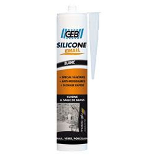 GEB MASTIC SILICONE SANIT S/EMAI BLC 280ML