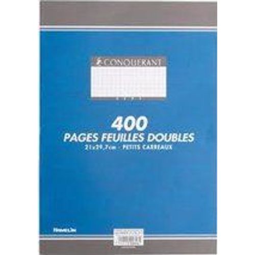 Copies Doubles Non Perforées 400 Pages A4 70g 5 X 5