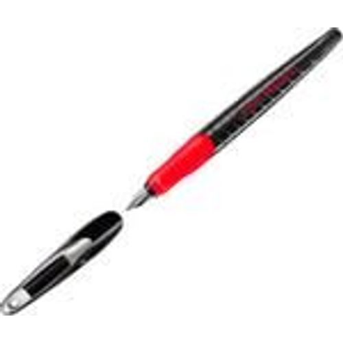 Stylo Plume My.Pen Pour Droitiers, Largeur Plume: M, Noir-Rouge