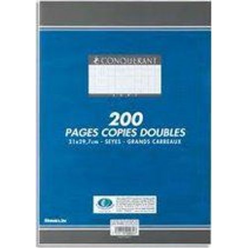 Copies Doubles Non Perforées 200 Pages A4 70g Seyes