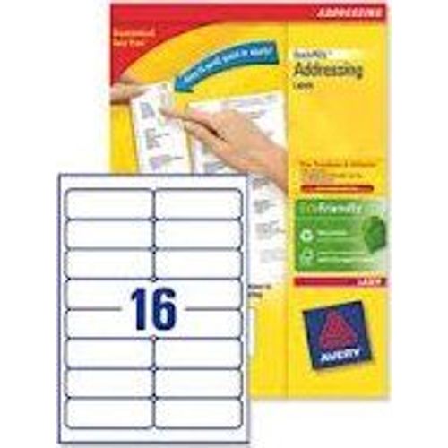 AVERY Zweckform Etiquettes adresse QuickPEEL, 99,1 x 33,9