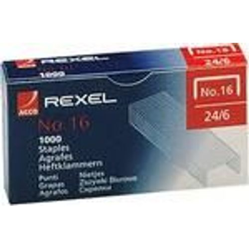 Rexel No 16 Agrafes (24/6), Pack De 1000