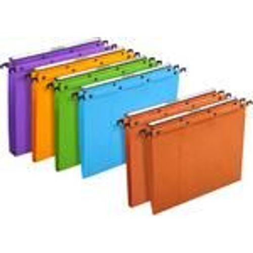 Dossiers Suspendus Azo Ultimate, Pour Tiroirs, A4, Fond : 15 Mm, Couleurs Assorties
