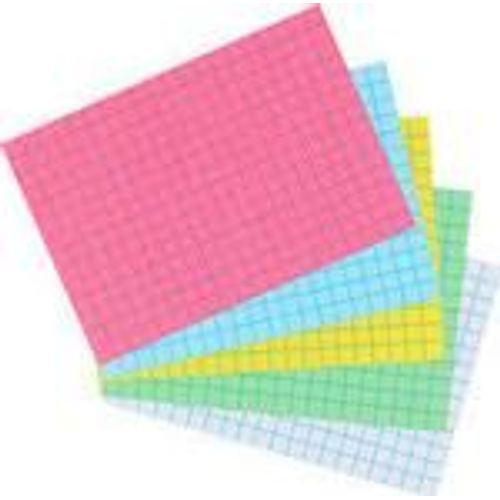 Fiches Bristol 105 X 148 Mm, A6, 170g, Quadrillées, Bleu