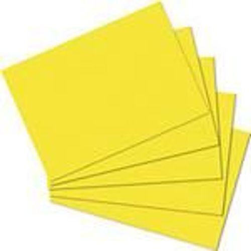 Fiches Bristol 148 X 210 Mm, A5, 170g, Uni, Jaune