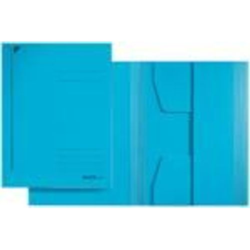 Chemise 3 Rabats A5 18,6 X 25 Carton 320g Bleu