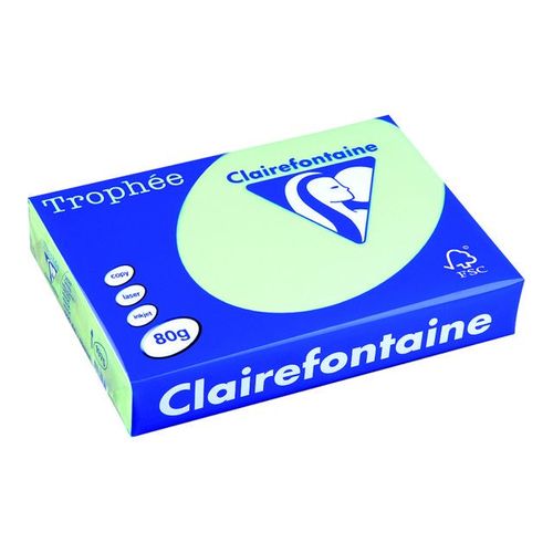 Clairefontaine Trophée - Papier teinté - vert - A4 (210 x 297 mm) - 80 g/m² - 500 feuille(s)