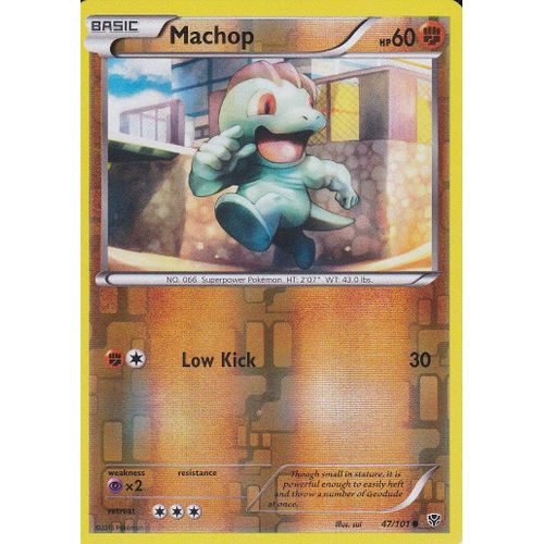 Carte Pokemon - Machop - 47/101 - Reverse - Explosion Plasma - Version Anglaise -