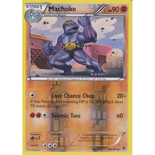 Carte Pokemon - Machoke - 48/101 - Reverse - Explosion Plasma - Version Anglaise -