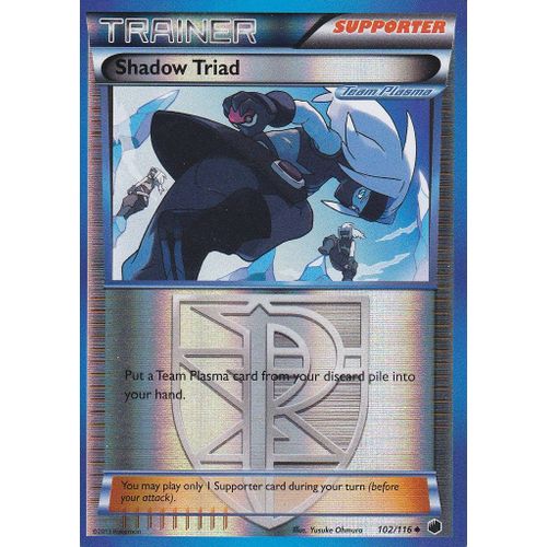 Carte Pokemon - Shadow Triad  ( Trio Des Ombres ) - 102/116 - Reverse - Glaciation Plasma - Version Anglaise -