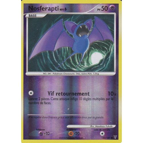 Carte Pokemon - Nosferapti - 133/147 - Reverse - Vainqueurs Supremes -