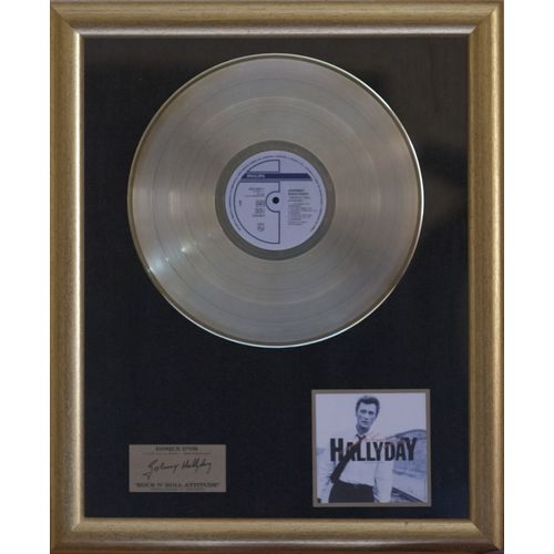 Disque D'or Johnny Hallyday Rock 'n' Roll Attitude
