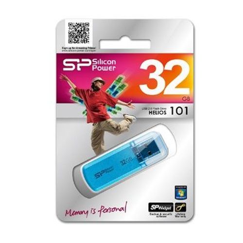 SILICON POWER Helios 101 - Clé USB - 32 Go - USB 2.0 - Bleu océan