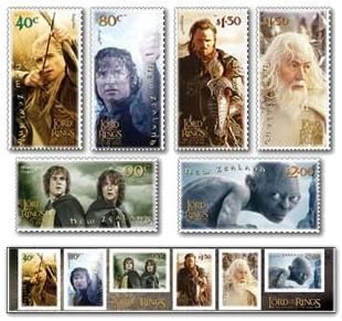 Collection The Lord Of The Rings - The Return Of The Kings - Lot De 10 Timbres