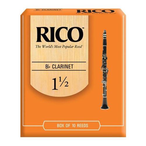 Rico Bb #1.5 (Pack Of 10) Clarinet Reeds