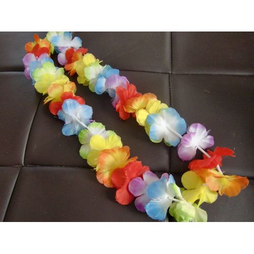 Collier De Fleurs Multicolore