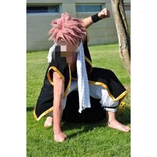 Rose Natsu Perruque Wig Cosplay Soirée Déguisement Costume Mode Belle Qualité