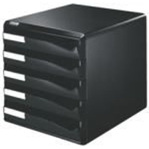 Module De Classement Post-Set 5 Tiroirs Noir