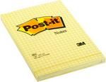 Post-It Notes Bloc, Jaune, 102 X 152 Mm, Quadrillé