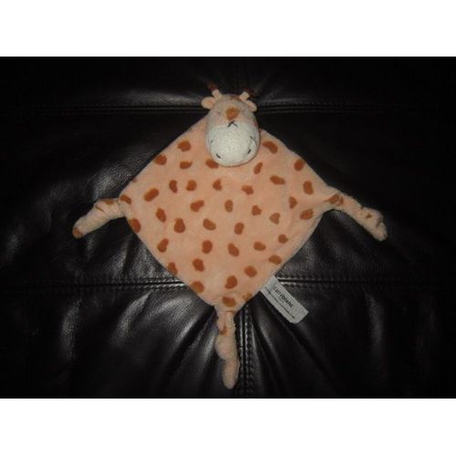 Doudou Girafe Carré Blanc