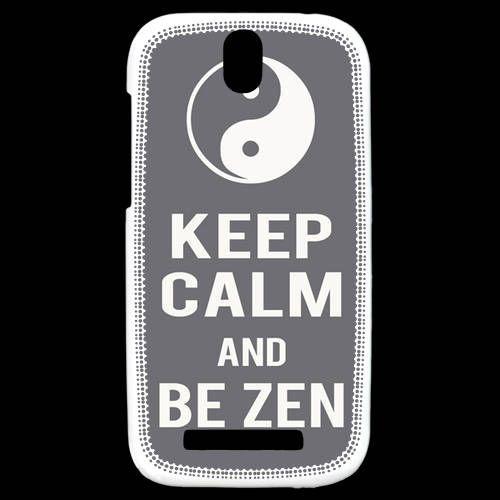 Coque  Htc One Sv Keep Calm Be Zen Gris