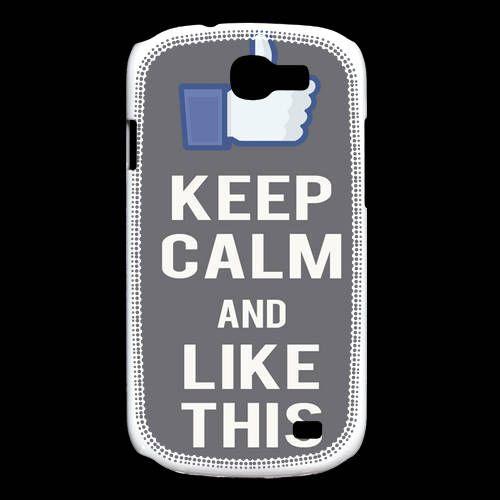 Coque  Samsung Galaxy Express Keep Calm Like This Gris