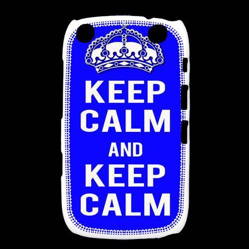 Coque  Blackberry Curve 9320 Keep Calm Bleu