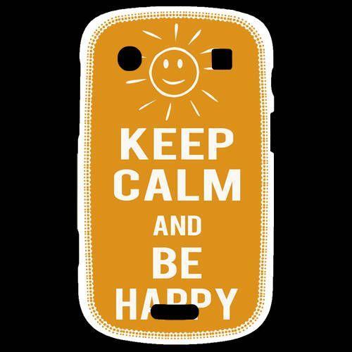 Coque  Blackberry Bold 9900 Keep Calm Be Happy Orange