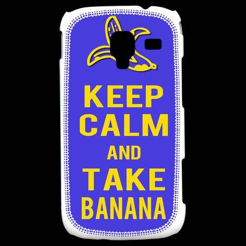 Coque  Samsung Galaxy Ace 2 Keep Calm Take Banana Bleu