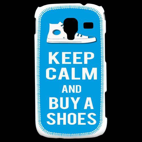 Coque  Samsung Galaxy Ace 2 Keep Calm Buy Shoes Cyan