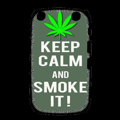 Coque  Blackberry Curve 9320 Keep Calm Smoke It Gris