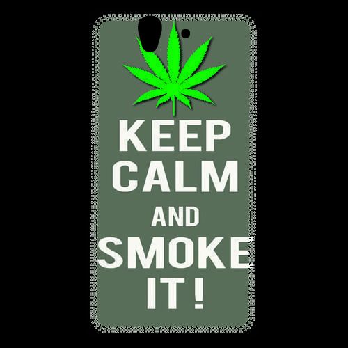 Coque  Sony Xperia Z Keep Calm Smoke It Gris