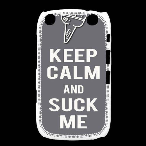 Coque  Blackberry Curve 9320 Keep Calm Suck Me Gris