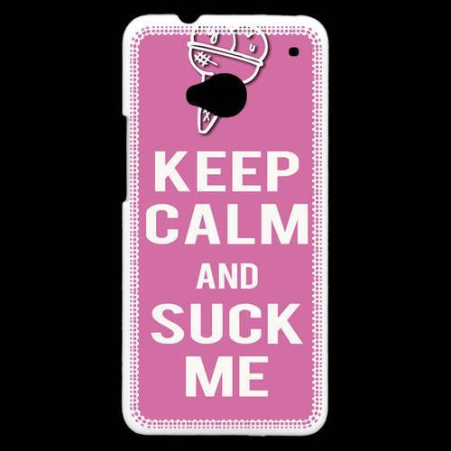 Coque  Htc One Keep Calm Suck Me Rose