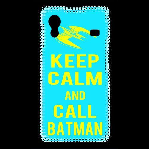 Coque  Samsung Ace S5830 Keep Calm Batman Cyan