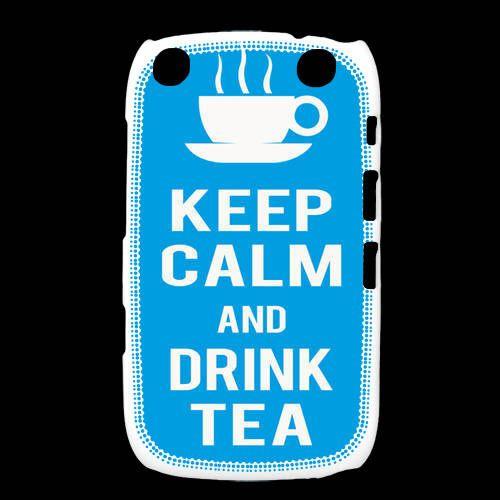 Coque  Blackberry Curve 9320 Keep Calm Drink Tea Cyan